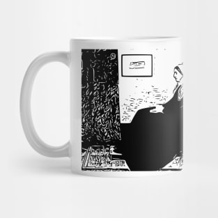 James McNeill Whistler | Whistler's Mother | Line art Mug